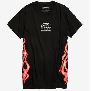 Rare Bad Bunny Flames T-Shirt